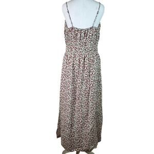 Abercrombie & Fitch Women’s LP Cherry Print Midi Dress Smocked Waist Cottagecore